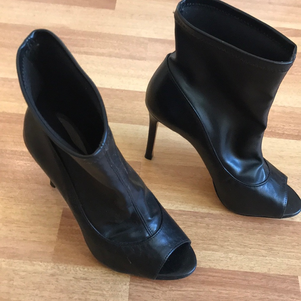 Schutz Booties With Open Toe New - image 1